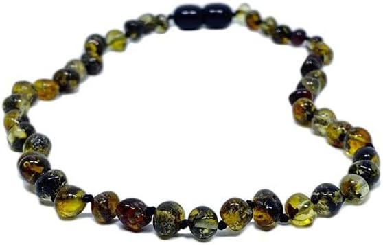 Amber Necklace for Women - HandMade Baltic Jewelry for Adult - 18 inch - 100% Genuine