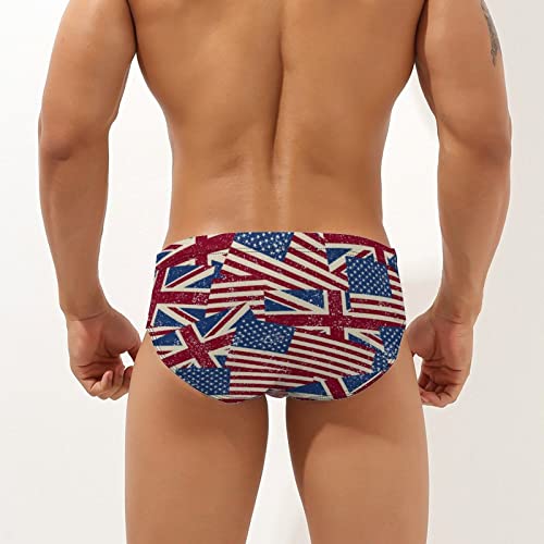 Douhen Mens Fourth Of July Swim Trunks Mens Independence Day Printing Swimming Print Lace Up Briefs Swimsuit (A1-Red, Small) Men's Retro American Flag Underwear Mens July 4Th Patriotic Bikini Panties Sexy Brazilian Thong Briefs American Flag Underwear Men American Flag Golf Shorts Men Swim Trunks Drawstring Elastic Waist Quick Dry Beach Shorts With Mesh Lining Swimwear Bathing Suits 230523 #TOP2