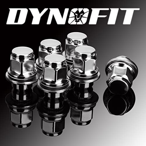 Dynofit 12Mmx1.5 Wheel Lug Nuts 1.46 Inch 37Mm Length 13/16 21Mm Hex Oem, 20X Black M12X1.5 Mag Seat Lug Nut For Toyota Tacoma 4 Runner Camry, Fit For Most 5 Lug 6 Lug Factory Wheels #TOP6