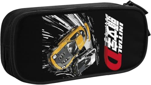 頭文字d ペンケース 大容量 筆箱 多機能 おしゃれ ペンポーチ 男の子 女の子 子供 シンプル ツール 高校生 大学生 社会人用 中小学生 文具バッグ