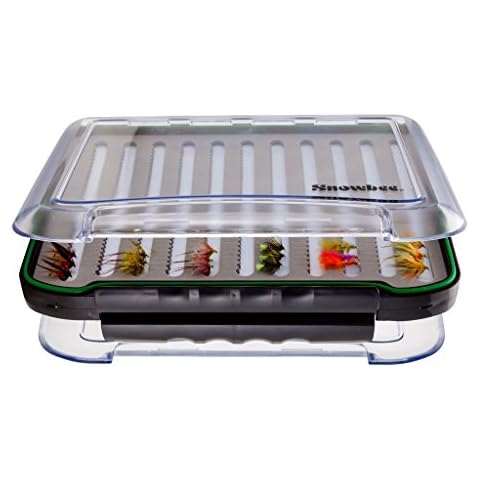 Snowbee Easy-Vue Competition Fly Box - Black/Clear, Medium Cover