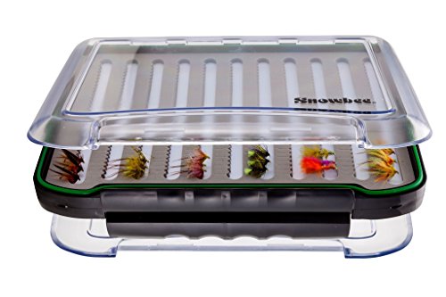 SNOWBEE Easy-vue Competencia Caja para Moscas de Pesca, Unisex, Easy-Vue, Negro y Transparente, Medium Cover