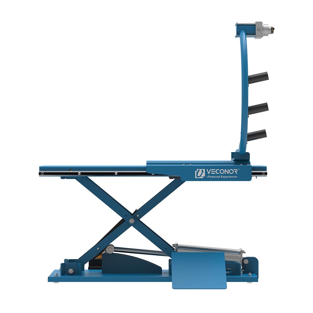 VECONOR Pneumatic Tire Lifter, for Wheel Balancer, Tire Lifting Machine, Wheel Moving Machine, with Movable Device, Blue