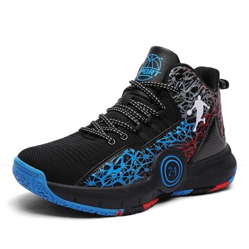 Zapatillas de Baloncesto for Hombre con Malla Transpirable y Agarre Duradero adecuadas Tanto for Deportes Profesionales como Casuales.(Blue,45 EU)