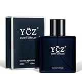 Ycz Charm Unfolds Marine Perfume for Men, 1.7 oz. Long Lasting Eau De Parfum Cologne For Men, Oriental Woody Fragrance - Ideal Special Occasions, Making it the Ideal gentlemen’s Gift
