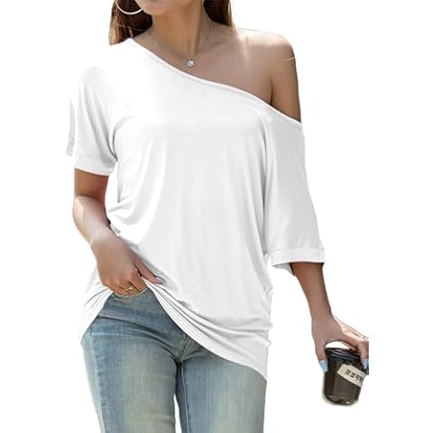 GingDin Batwing Off Shoulder Summer Top Cover