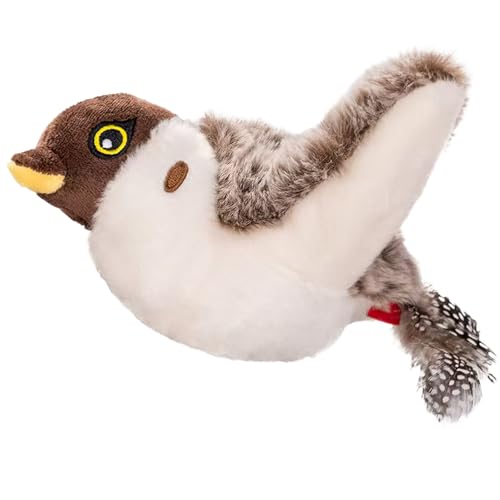 Juguete para gatos Flapping Bird de peluche interactivo recargable USB 2