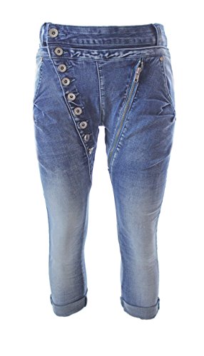 Fashion4Young MOZZAAR Damen Jeans M Dunkelblau | Jetzt shoppen!