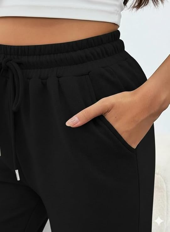 Image of Women's Joggers - High Waist Jogger Pants for Women - Gym Wear, Workout & Fitness Pants - Track Pants for Women - Stylish Casual Wear Joggers for Girls & Ladies