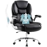 IWMH Großer und hoher Bürostuhl 180KG, Schreibtischstuhl Ergonomisch, Chefsessel Computerstuhl mit...