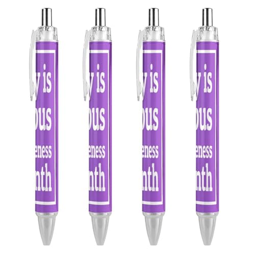 Stylo pointe fine 0,5 mm rétractable Lupus Awareness Month pour écriture fluide