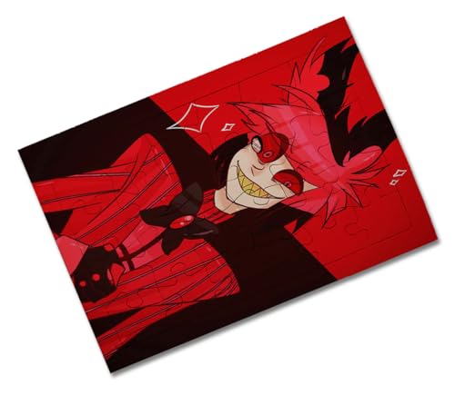 Puzzle TAMAÑO Aprox. A4 DE 24 Piezas HAZBIN Hotel ALASTOR Demon