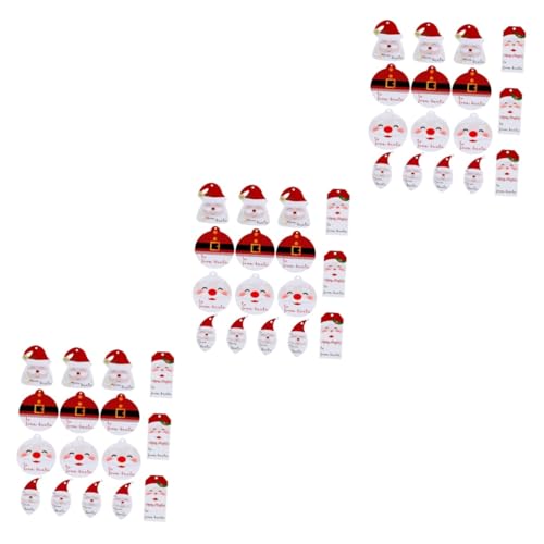 Stickers muraux de Noël FOMIYES et étiquettes en papier Père Noël haute définition