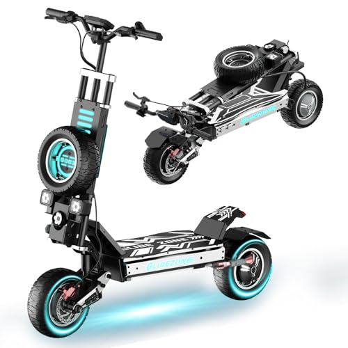 Image of YING LU GD83 Electric Scooter, 5600W Dual Motor Adult Electric Scooter, 50 MPH High Speed, 60V 30Ah Long Range 60 Miles, Dual Suspension,11 inch Off-Road Tires, E Scooter with NFC Unlock (5600W 60v)