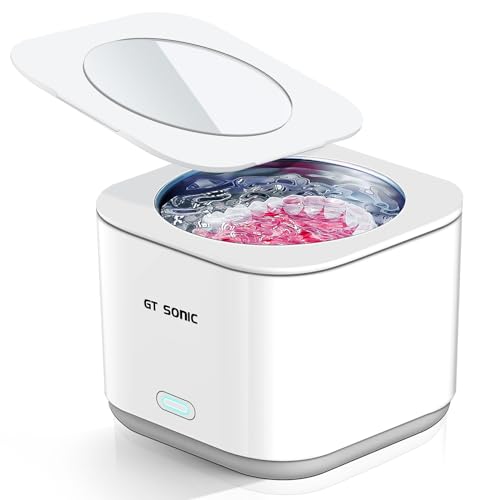 Ultrasonic Cleaner for Dentures, 20W,45kHZ Professional Ultrasonic Cleaner Machine for All Dental, Retainer, Aligner, Braces, Mouth Guards, Toothbrush Head, Shaver Head, Jewelry