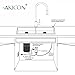Akicon Copper Garbage Disposal Kitchen Air Switch Kit, Single Outlet Sink Top/Counter Top Waste Disposal On/Off Switch Kit, 2-1/2'' Max Countertop Thickness