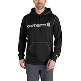 Bekämpft Gerüche Carhartt Herren Force Extremes Signature Graphic Hooded Sweatshirt Kapuzenpulli, schwarz/schwarz, Small