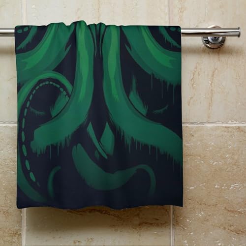 sinyumoney Cthulhu Is Watching You Hand Towel Soft Highly Absorbent Towel Gentle for Sensitive Skin 35x73cm - Image 4