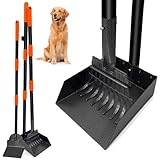Niubya Pooper Scooper pour Chiens - Pelle métallique à Manche Long réglable (jusqu'à 96 cm...