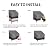 Easy-Going Outdoor Chair Cover Waterproof, Heavy Duty Patio Chair Cover, Windproof Outdoor Furniture Cover with Air Vent (2 Pack-33.5Wx31.5Dx36H inch, Gray/Dark Gray)