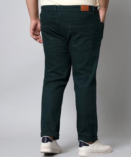 Image of STUDIO NEXX Regular Fit Cotton Lycra Blend Black Jeans