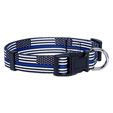 thin blue line dog collar amazon