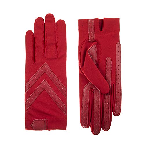 isotoner Gants pour écran tactile en élasthanne - rouge - Large/X-Large