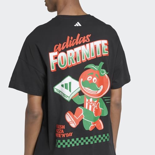 adidas Men's T-Shirt X Fortnite Graphic Loose, Black, XL