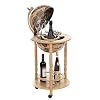 Birendy 33001 W, Grote barwagen, met poten van massief eucalyptushout, antiek wit, geopend 100 cm hoog en 44 cm breed…