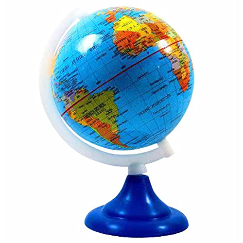 Western GL-30 Globo Terrestre Político, Azul, 8.5 cm