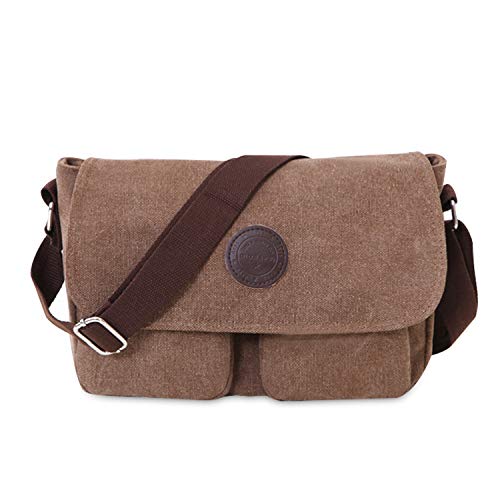 FANDARE Bolsa de Mensajero Bolso de Lona Bolsos Bandolera Unisex Adulto Maletín Messenger