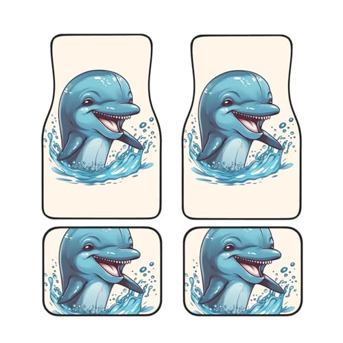 Tapis de voiture de qualité supérieure au motif décoratif et élégant de dauphin