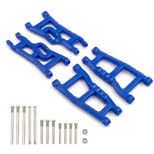 RC���f���p�[�c For Traxxas For VXL For Slash 2WD For Nitro For Slash For Rustler For Raptor 1/10 �t�����g����у��A�T�X�y���V�����A�[���Z�b�g RC�p�[�c(Blue)