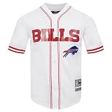 Pro Standard Mens NFL Buffalo Bills Mesh Button Down Mesh Top White/Red L