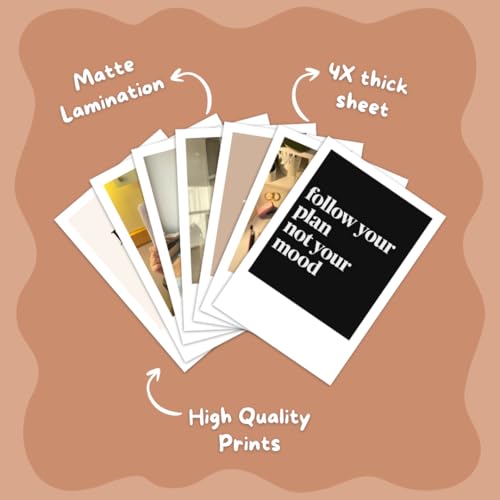 Image of Study Motivation Cards (Set of 18) Positive Affirmation Cards Posters (8 x 6 cm) | Vision board Supplies | Travel, Bedroom, Living room | Graduation Posters | Dream College Poster for Phone, Room