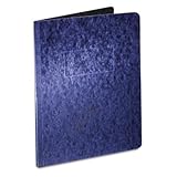 Cubierta para el informe del tablero de presión, cierre de 2 clavijas, letra, 7,62 cm de capacidad, color azul oscuro