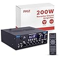 Pyle Wireless Bluetooth Streaming Amplifier, 200W Multi Channel Home Audio Receiver with Hi Def in/Out, Optical/Coaxial, FM Radio, USB/SD, AUX, RCA, Mic in, and BT/FM Antenna