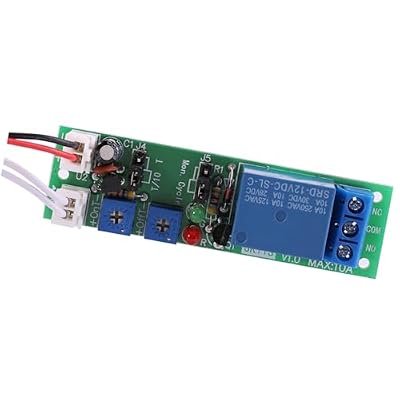 Timer Relay Module, DC 5V 12V 24V Adjustable Switch Cycle Timer Delay Relay Module, Delay On Off Switch Relay Module 6 Types Optional Time Delay (DC 12V 0-120 minutes adjustable)