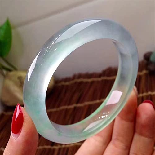 Bracelet de jade transparent femme 54mm | Bijoux classiques chinois en jade naturel authentique