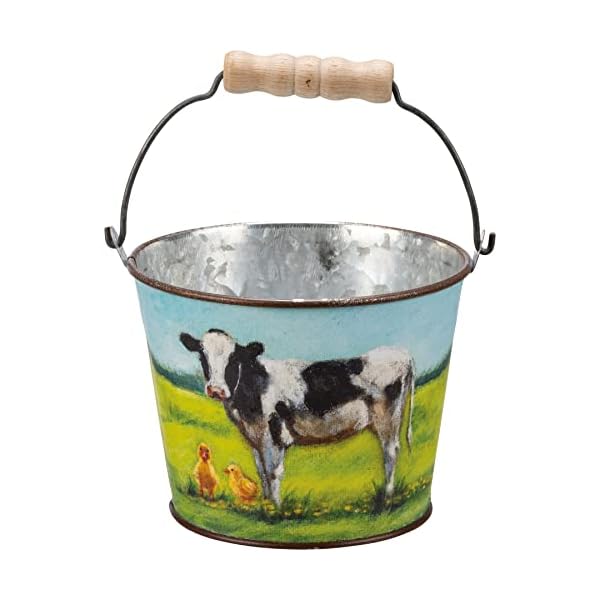 Primitives by kathy rustic farmhouse theme featuring farm friends decorative bucket set  urban country home decor