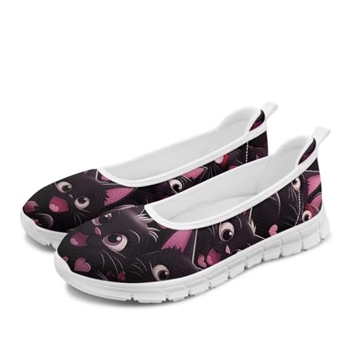 Forchrinse Red Ladybug Womens Slip on Sneakers Knit Flat Shoes Causal Ladybug Walking Shoes for Women Soft Sole Dressy Ballet Flats Lightweight2