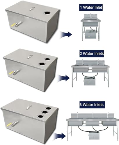 Sifone in acciaio inox per la gestione dei rifiuti di cucina, soluzione durevole per ristoranti, caffetterie e mense