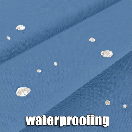 Ducha sin taladro Foldab azul de 100 x 180 cm ligera e impermeable para el baño de casa 4