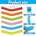 6 Pcs Silicone Straw Tips, Reusable Colorful Silicone Straw Cover Replacement Soft Rubber Flex Elbow Straws Tip for Stainless Steel Metal Straws 0.31inch Wide (8mm Outdiameter)