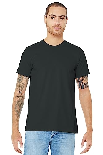 Product of Brand Bella + Canvas Unisex Jersey Short-Sleeve T-Shirt - Dark Grey - L - (Instant Savings of 5% & More)