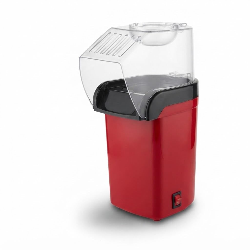 Electric Hot Air Popcorn Maker Machine 1200W Oil Free Healthy Fast Snack Popper with Measuring Cup for Home Movie Nights-image-44
