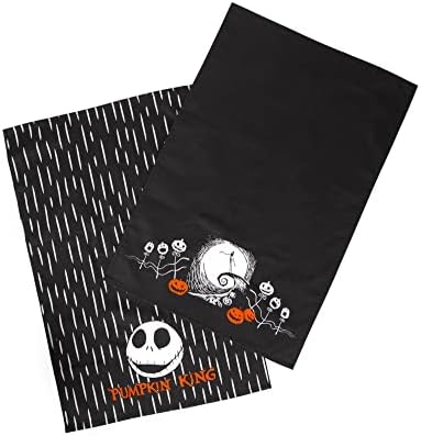 Disney The Nightmare Before Christmas Jack Skellington Black Hand Towels, Set of 2 | Quick-Dry Wash Cloths, Absorbent Dish Towels | Disney Kitchen Accessories and Home Decor