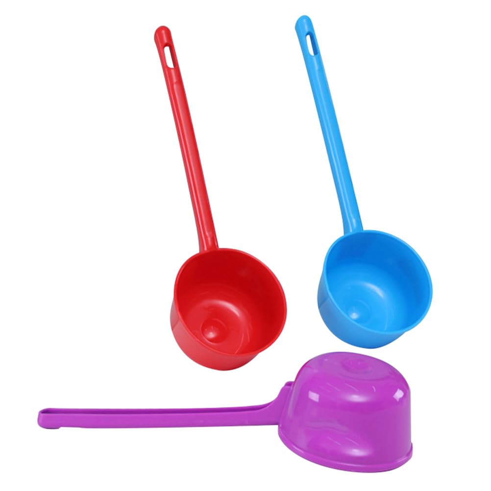 Louche ergonomique à long manche en plastique facile à nettoyer pour cuisine restaurant Couleur aléatoire