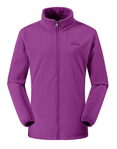 Rdruko Women's Outdoor 3-In-1 Waterproof Ski Jacket Fleece Insulated Winter Coat Hooded(Purple,Us L) #TOP6