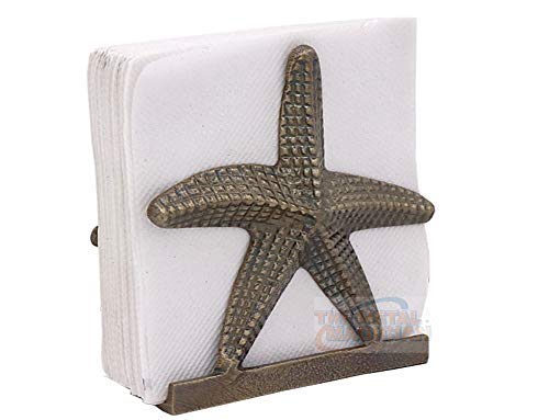 Nautical Starfish Lunch Napkin Holder Dinner Napkin Holder Metal Napkin Holder Napkin Holder For Kitchen Beverage Cocktail Napkin Holder Ocean Coastal Napkin Holder By The Metal Magician #TOP7